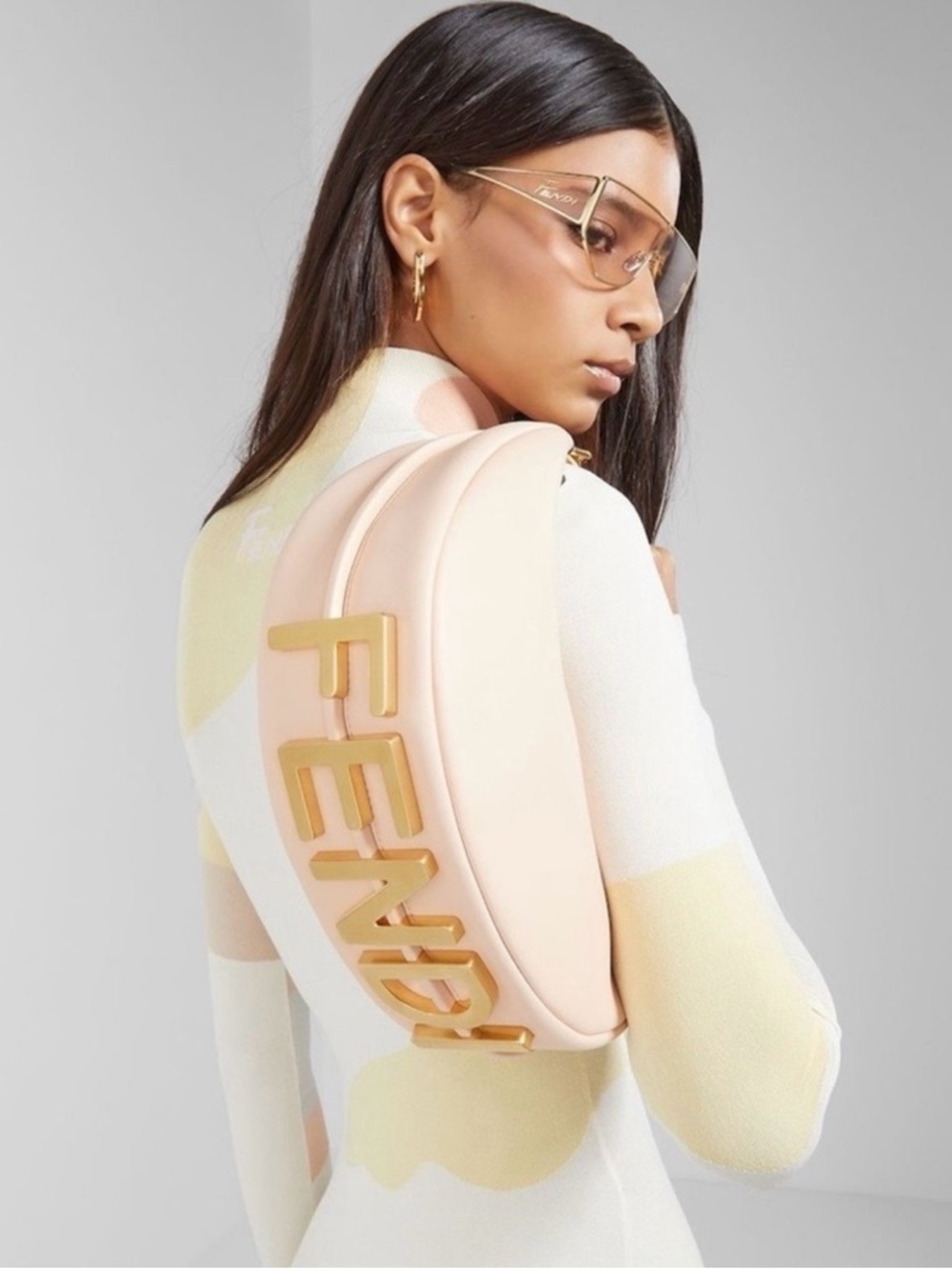 FENDI
Fendigraphy Leather Hobo Bag